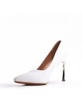 Women's faux leather heeled pumps