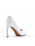 Women's faux leather heeled pumps