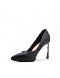 Women's faux leather heeled pumps