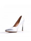 Women's faux leather heeled pumps