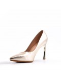 Women's faux leather heeled pumps