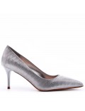 Women's faux leather heeled pumps