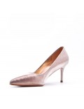 Women's faux leather heeled pumps