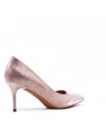 Women's faux leather heeled pumps