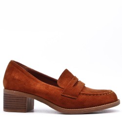 Derby in faux suede for women
