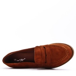 Derby in faux suede for women