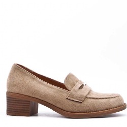 Derby in faux suede for women