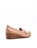 Wedge shoe faux leather for women