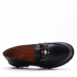 Derby in faux leather for women