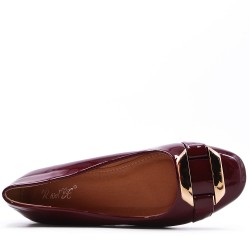 Ballerine confort en simili cuir