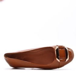 Ballerine confort en simili cuir