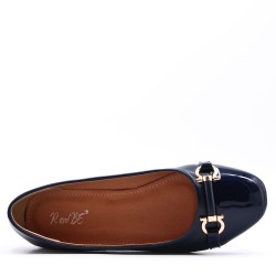 Ballerine confort en simili cuir