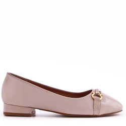 Ballerine confort en simili cuir