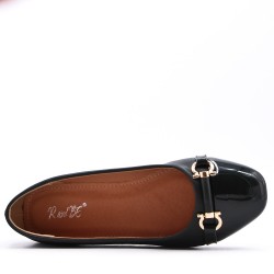 Ballerine confort en simili cuir