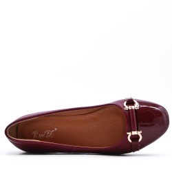 Ballerine confort en simili cuir