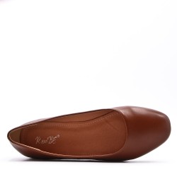 Ballerine confort en simili cuir