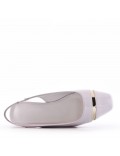 Ballerine confort en simili cuir