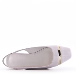 Ballerine confort en simili cuir