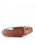 Ballerine confort en simili cuir