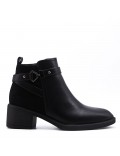 Faux leather ankle boot