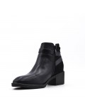 Faux leather ankle boot