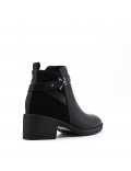 Faux leather ankle boot