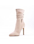 Ankle boot in faux suede