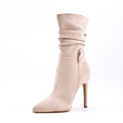 Ankle boot in faux suede