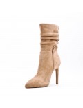 Ankle boot in faux suede