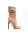 Ankle boot in faux suede