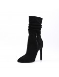 Ankle boot in faux suede