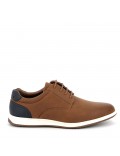 Faux leather derby for men