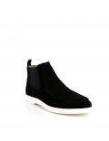 Faux leather ankle boot