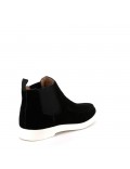 Faux leather ankle boot