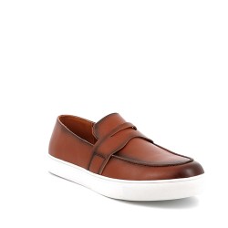 Faux leather derby for men