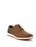 Faux leather derby for men