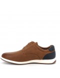 Faux leather derby for men