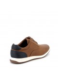 Faux leather derby for men