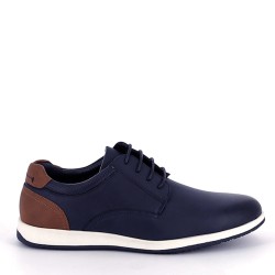 Faux leather derby for men