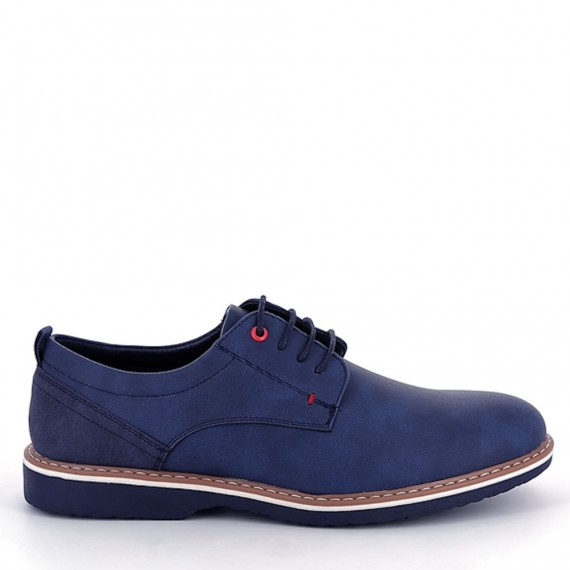 Faux leather derby for men