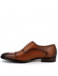 Faux leather derby for men