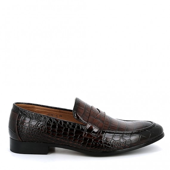 Faux leather derby for men