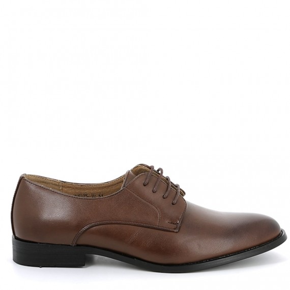 Faux leather derby for men