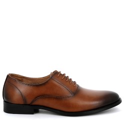 Faux leather derby for men