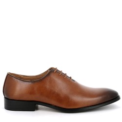 Faux leather derby for men