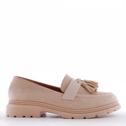 Derby in faux suede for women