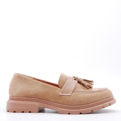 Derby in faux suede for women