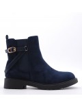 Ankle boot in faux suede