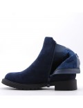 Ankle boot in faux suede