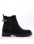 Ankle boot in faux suede